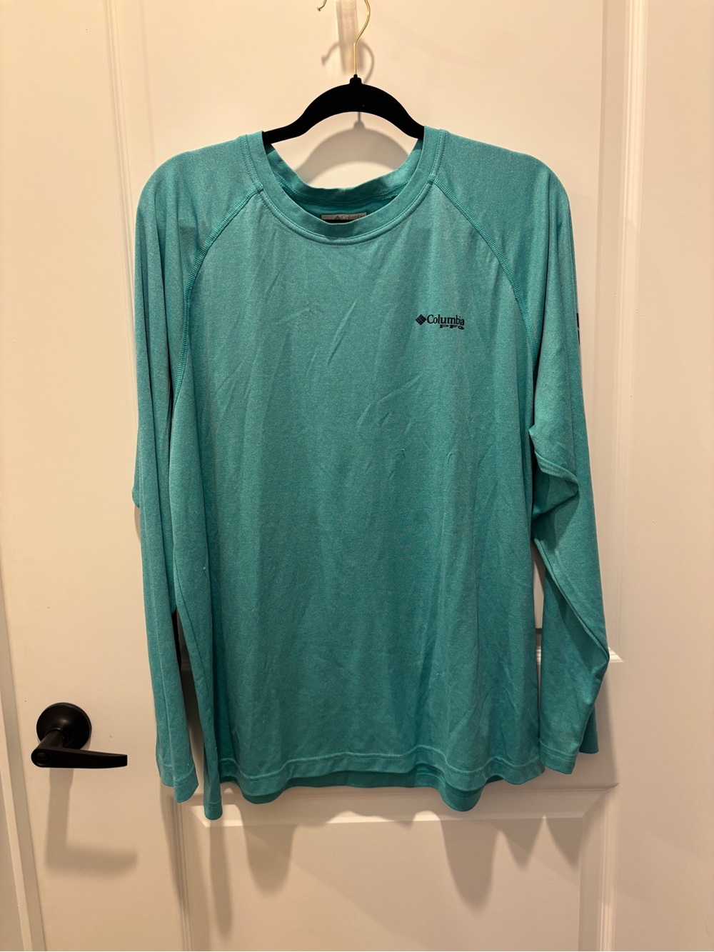 Columbia Teal Short-Sleeve Crew Neck Shirt